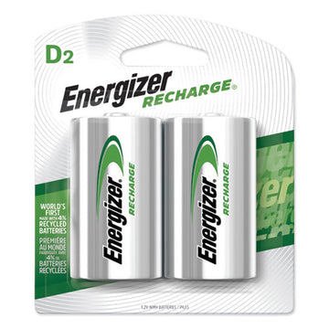 Energizer® Nimh Rechargeable D Batteries, 1.2 V, 2-pack freeshipping - TVN Wholesale
